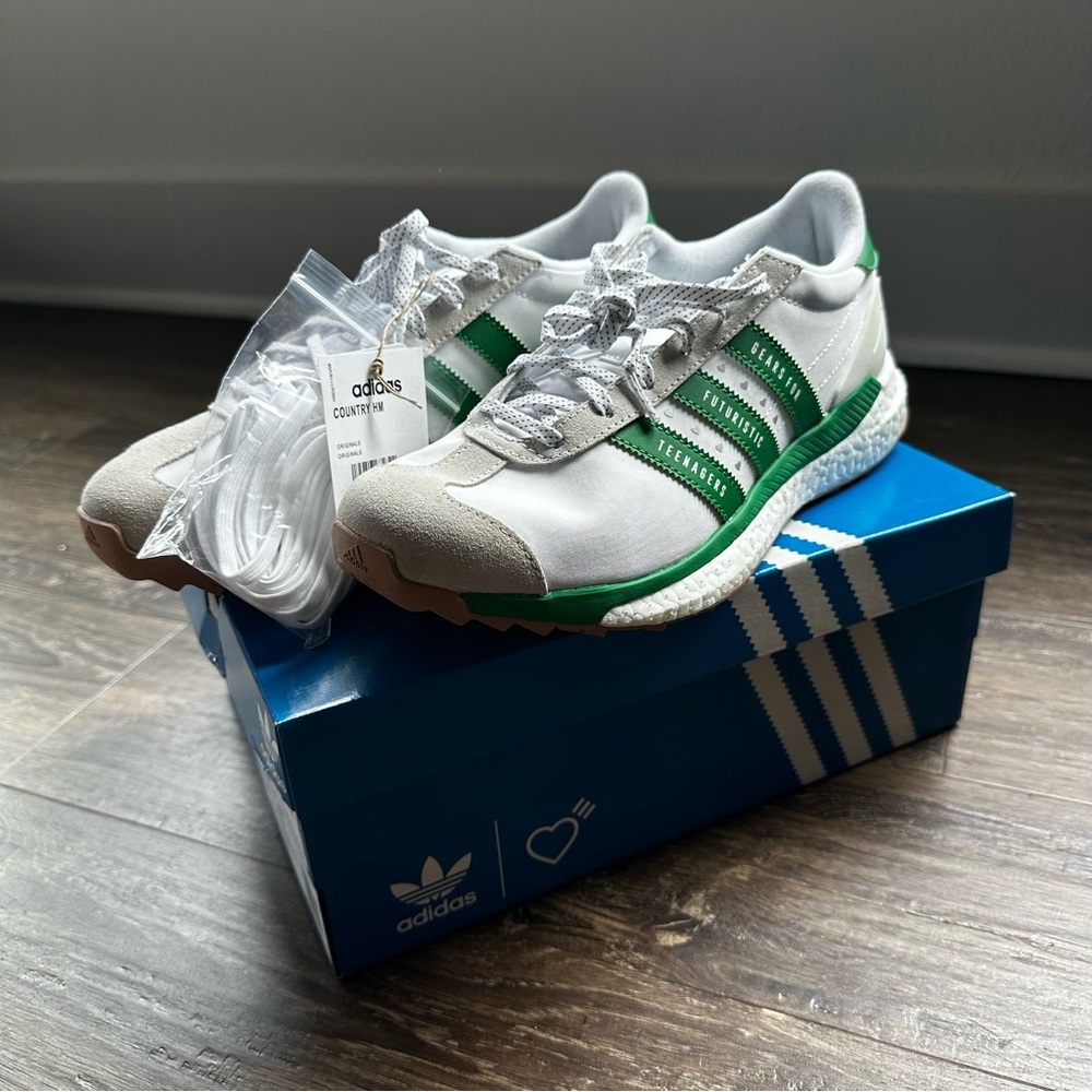Adidas Shoes - White and Green